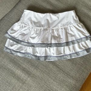 Lucky in Love White Tennis skirt